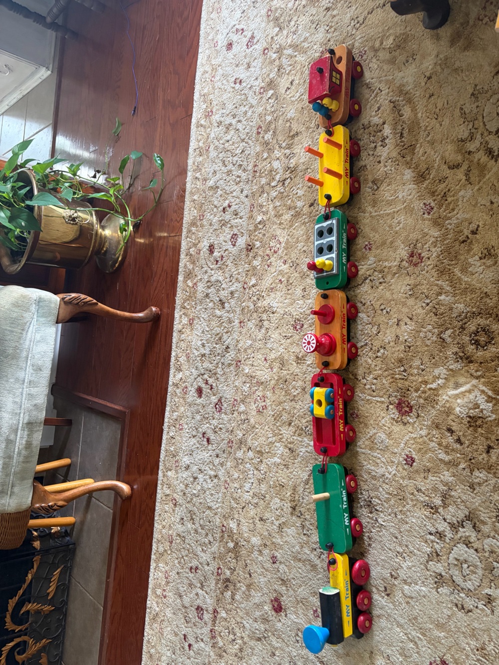 The Montgomery Schoolhouse Inc. Vermont My Train wooden set with pieces - Picture 1 of 16
